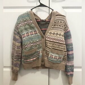 POLO RALPH LAUREN SWEATER!! Colorful button front cardigan